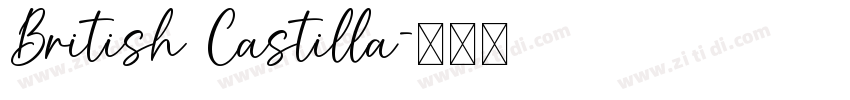 British Castilla字体转换